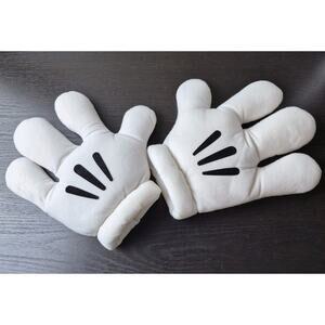 Mickey Mouse Costume Gloves Minnie Party Cosplay Plush Hands Disney 10" Adult
